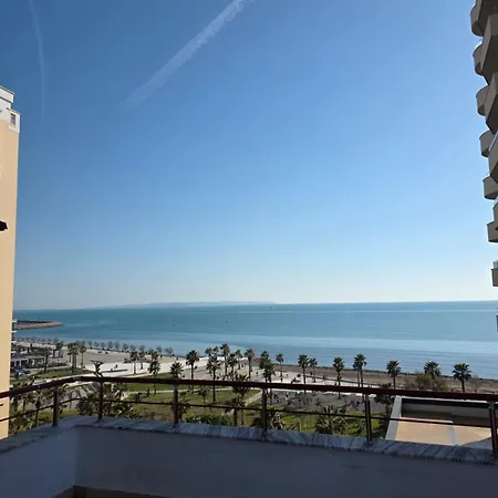 Vollga Promenade With Full Sea And Old Town View Durrës